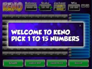 Keno game at HappyLuke Vietnam online casino